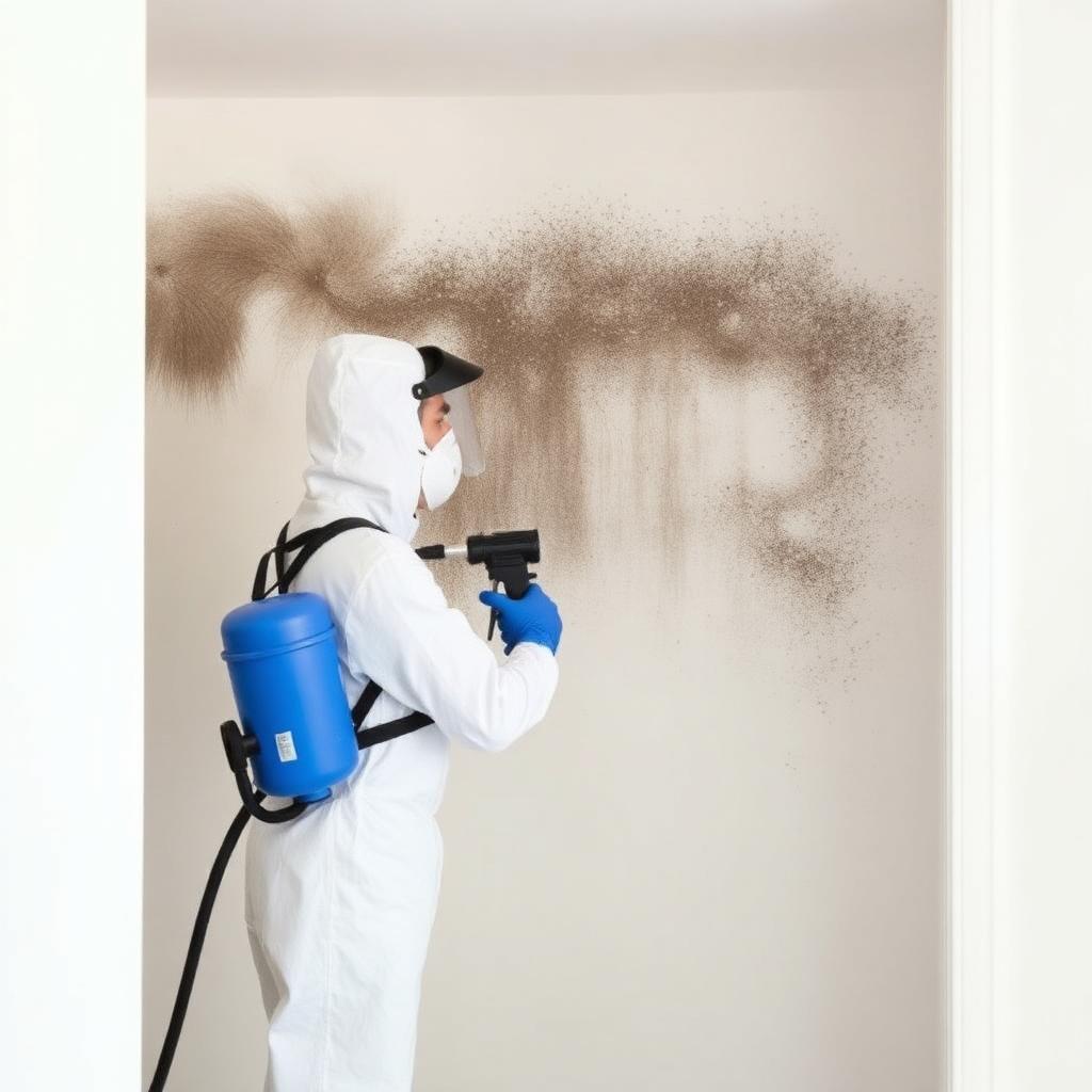 Ambiente FM operative carrying out mould removal